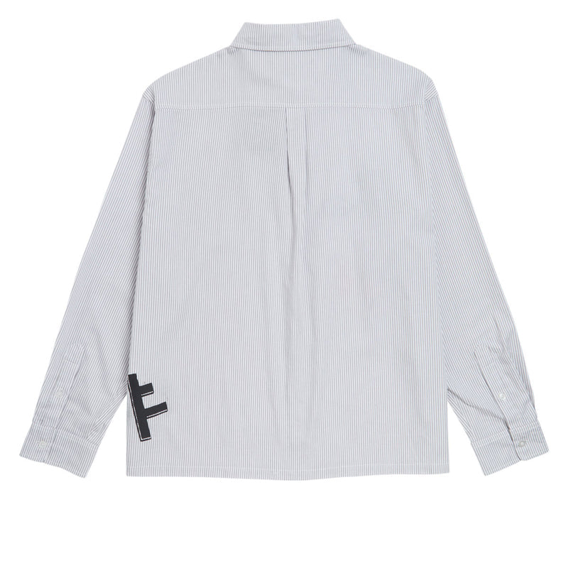 Former DxD Reynolds Stripe Long Sleeve Shirt - Grey