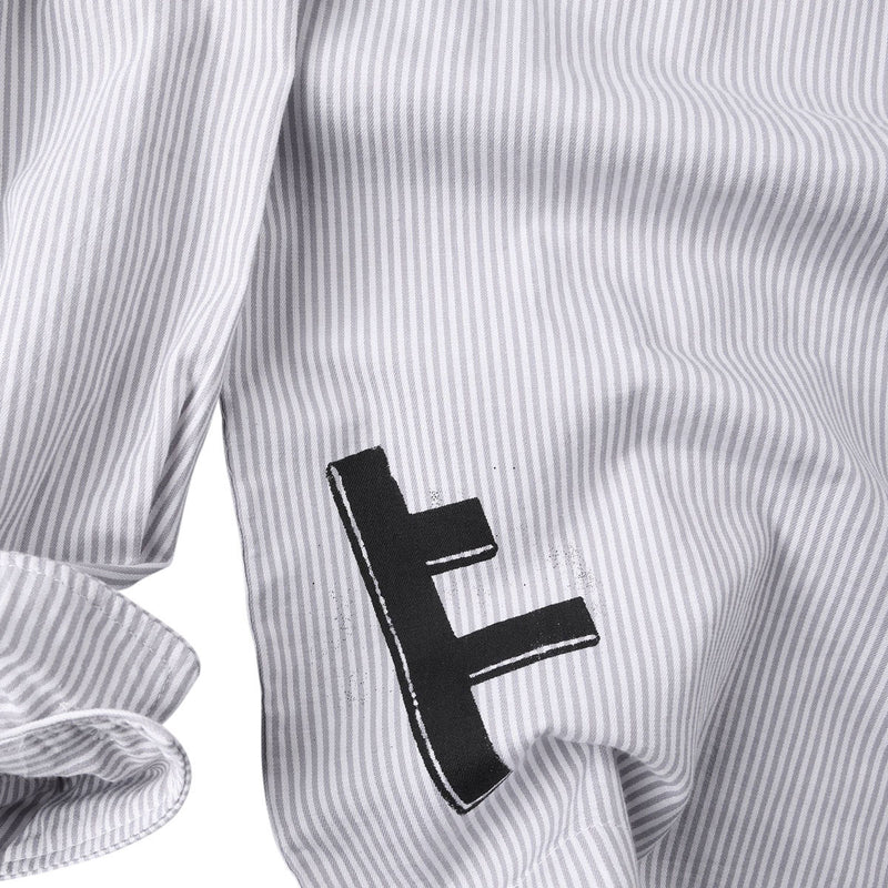Former DxD Reynolds Stripe Long Sleeve Shirt - Grey