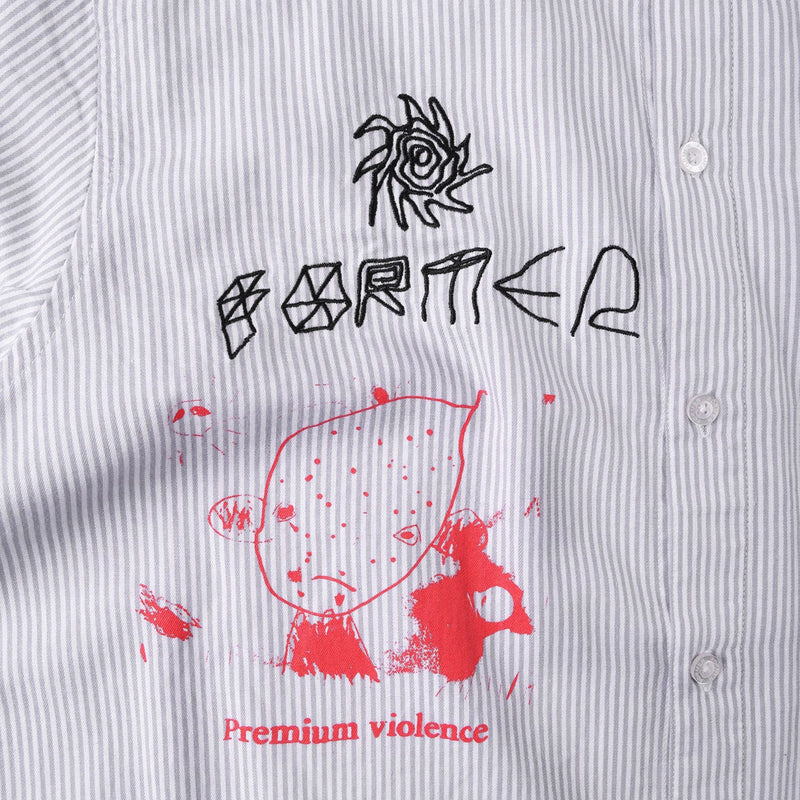 Former DxD Reynolds Stripe Shirt - Grey
