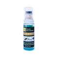 A 4 oz bottle of Burten Four Season Gel Cleaner with a clear cap, blue liquid, and shoe images; an easy-to-use athletic gel cleaner for all footwear that’s effective and convenient.