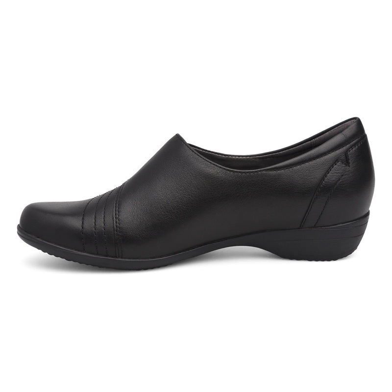 Side image of Franny Black Milled Nappa