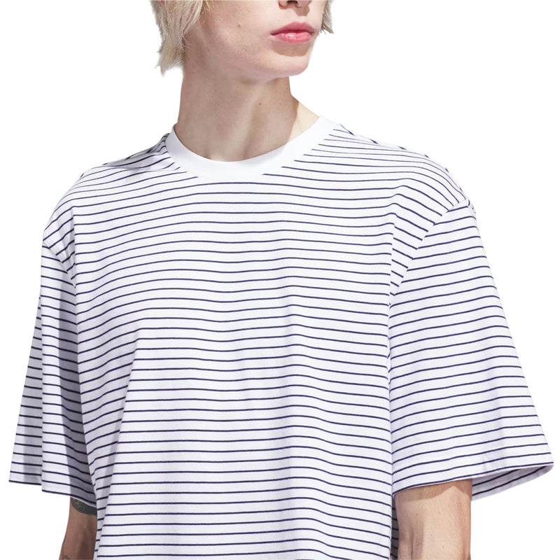FS Stripe T-Shirt - White/Dark Blue