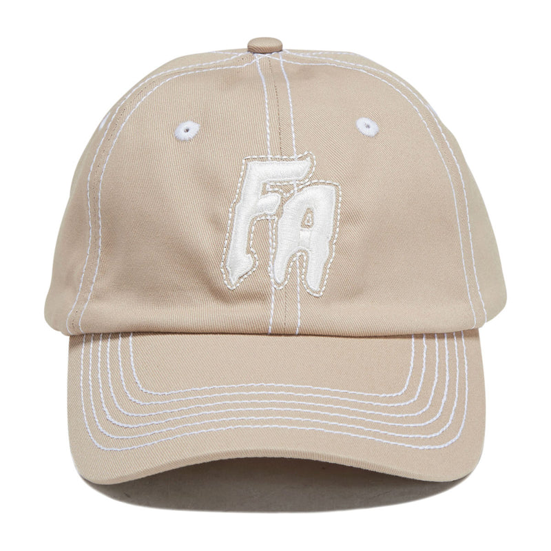 Fucking Awesome Seduction Contrast Stitch 6 Panel Hat - Khaki