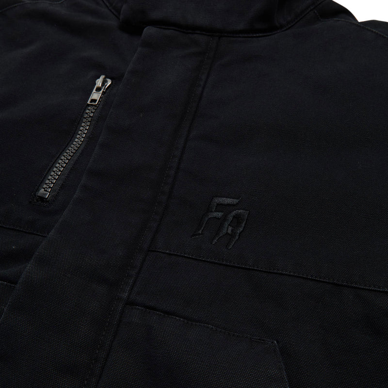 Fucking Awesome Waxed Puffer Jacket - Black