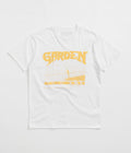 Garden Not A Race T-Shirt in White and Gold