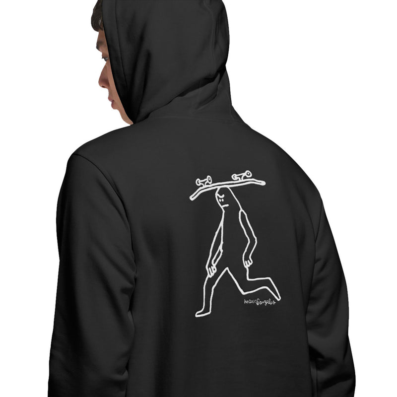 Gonz Head Hoodie - Black/Aurora Ivy