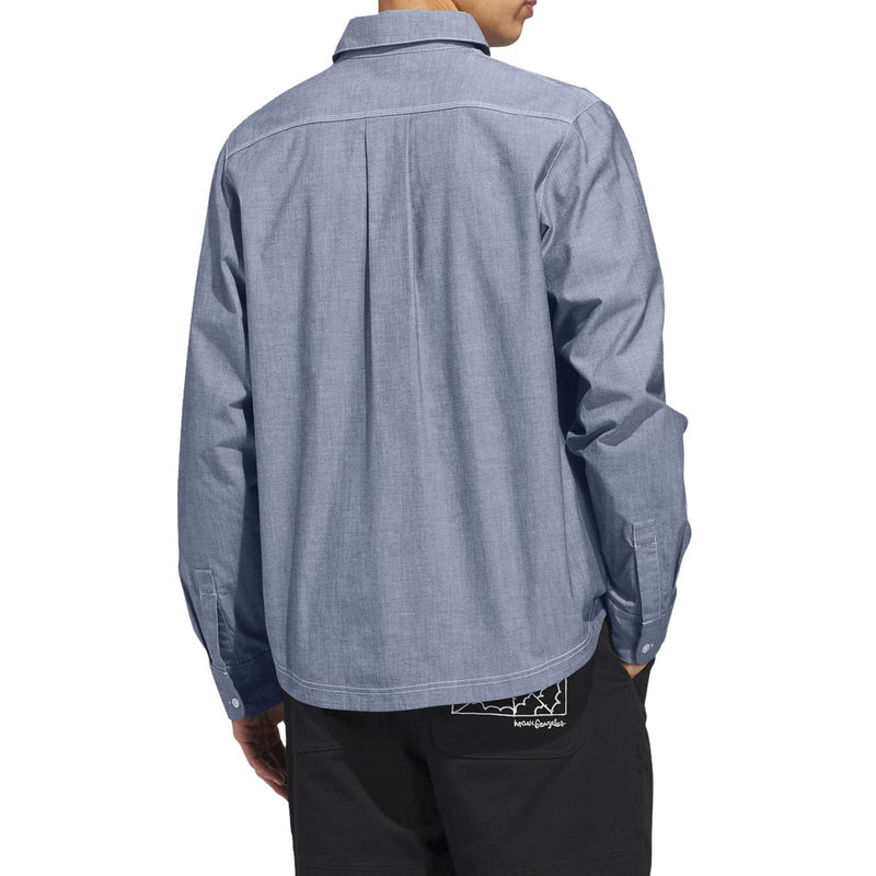 Gonz Long Sleeve Shirt - Aurora Ivy/White
