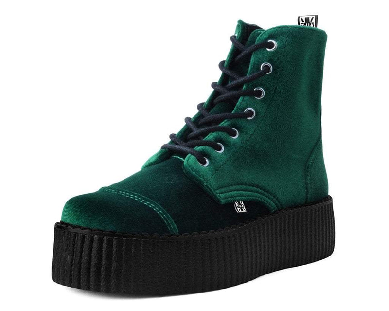V9759L Green Velvet 7-Eye Viva Mondo Boot