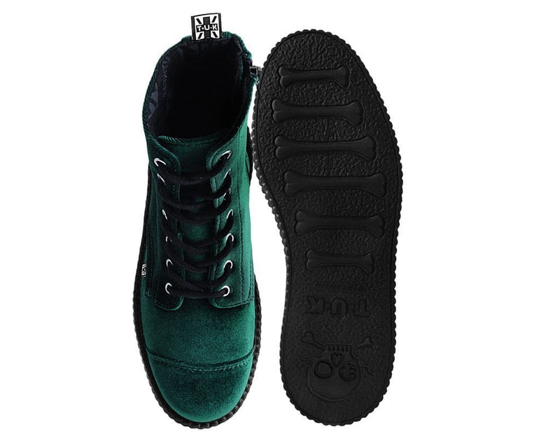 V9759L Green Velvet 7-Eye Viva Mondo Boot