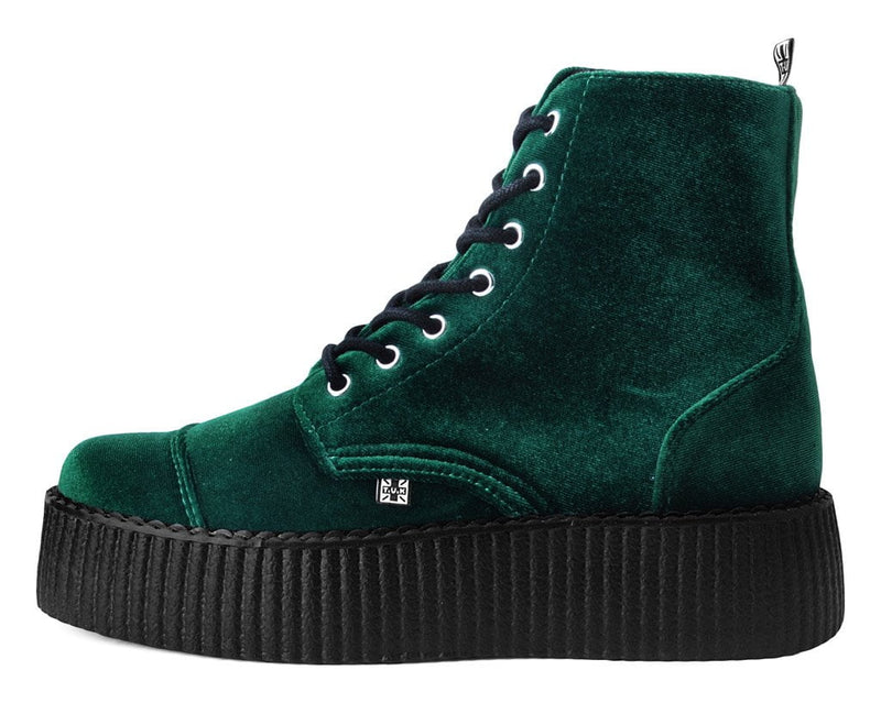 V9759L Green Velvet 7-Eye Viva Mondo Boot