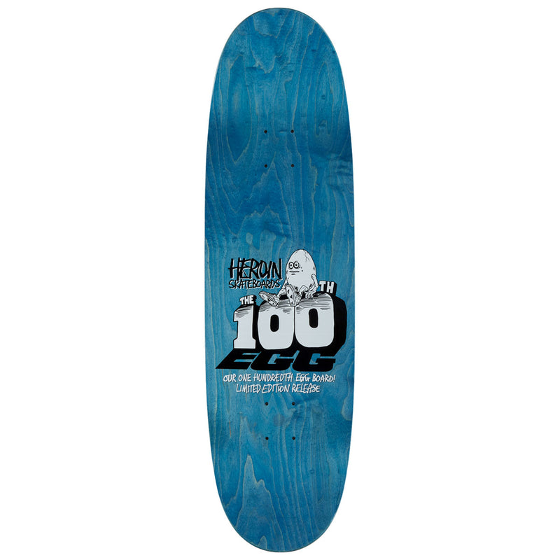 Heroin 100th Egg Skateboard Complete - 9.125"