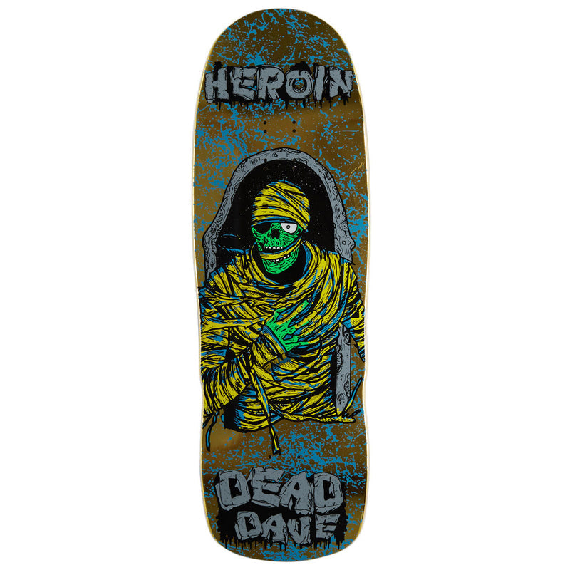 Heroin Dead Dave KO2 Mummy Skateboard Deck - 10.125"