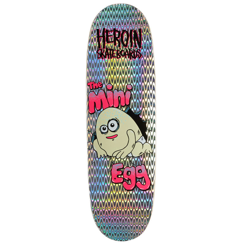 Heroin Mini Egg Skateboard Deck - Holographic Foil - 8.38"