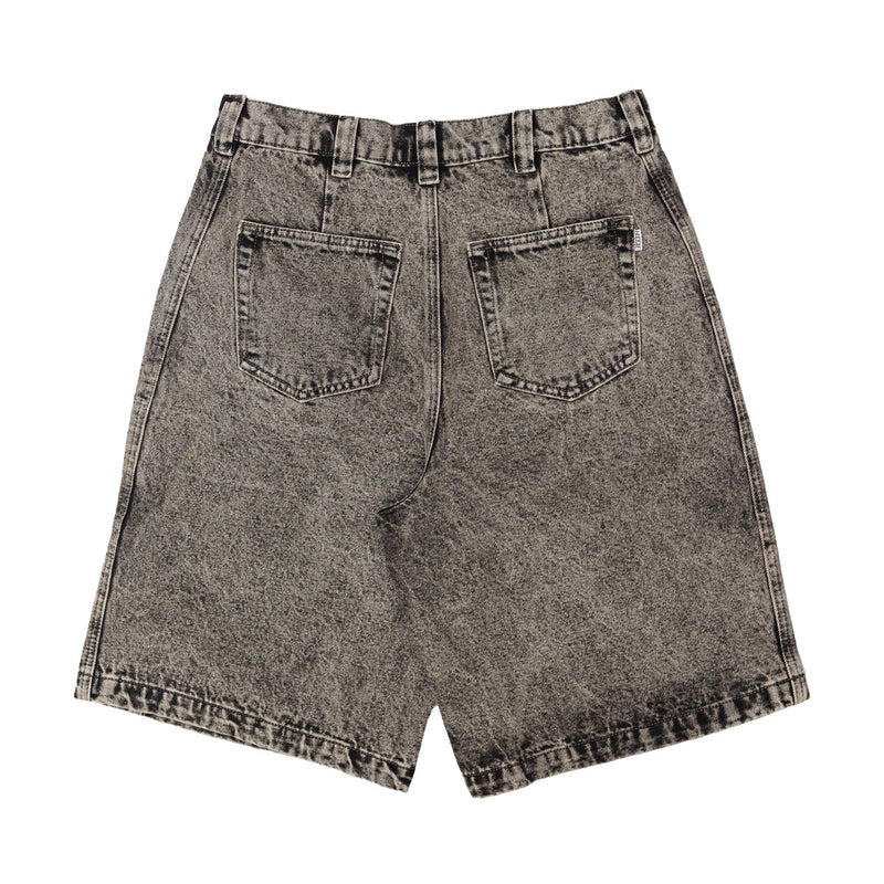 Hoddle Bermuda Shorts - Overdye Grey Denim