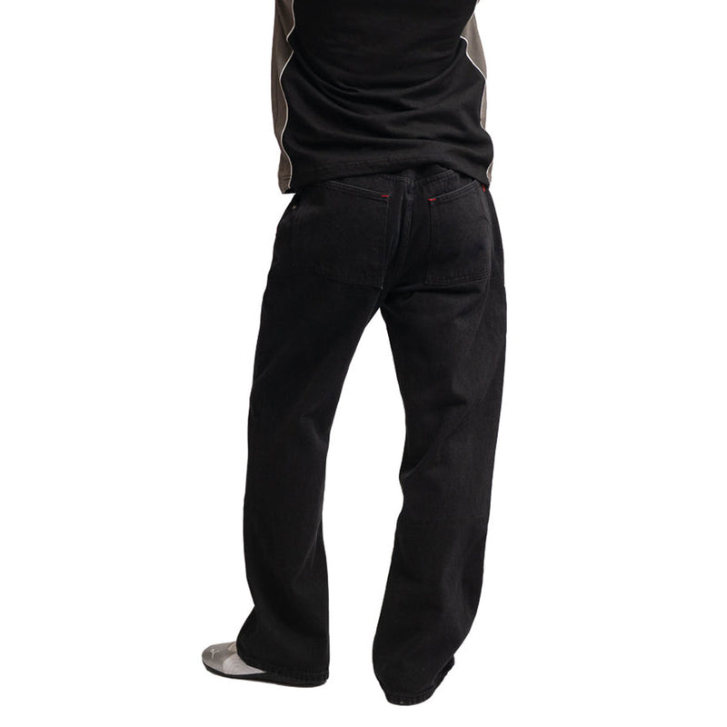 Hoddle Routine Straight Cut Jeans - Black