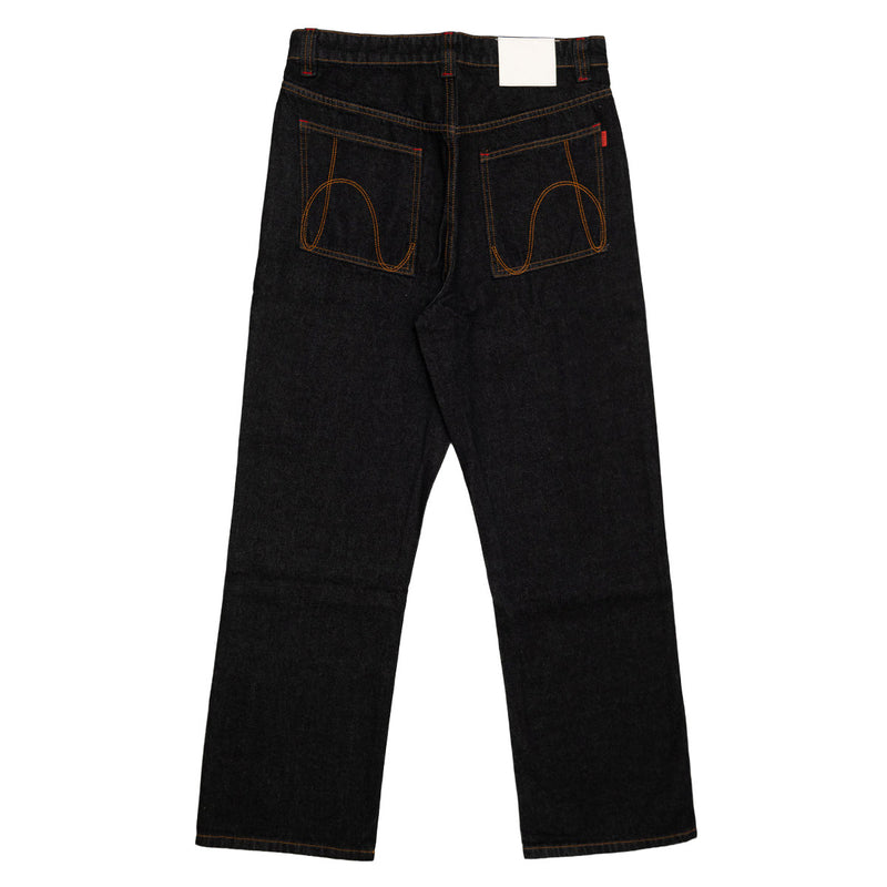 Hoddle Routine Straight Cut Jeans - Raw Indigo