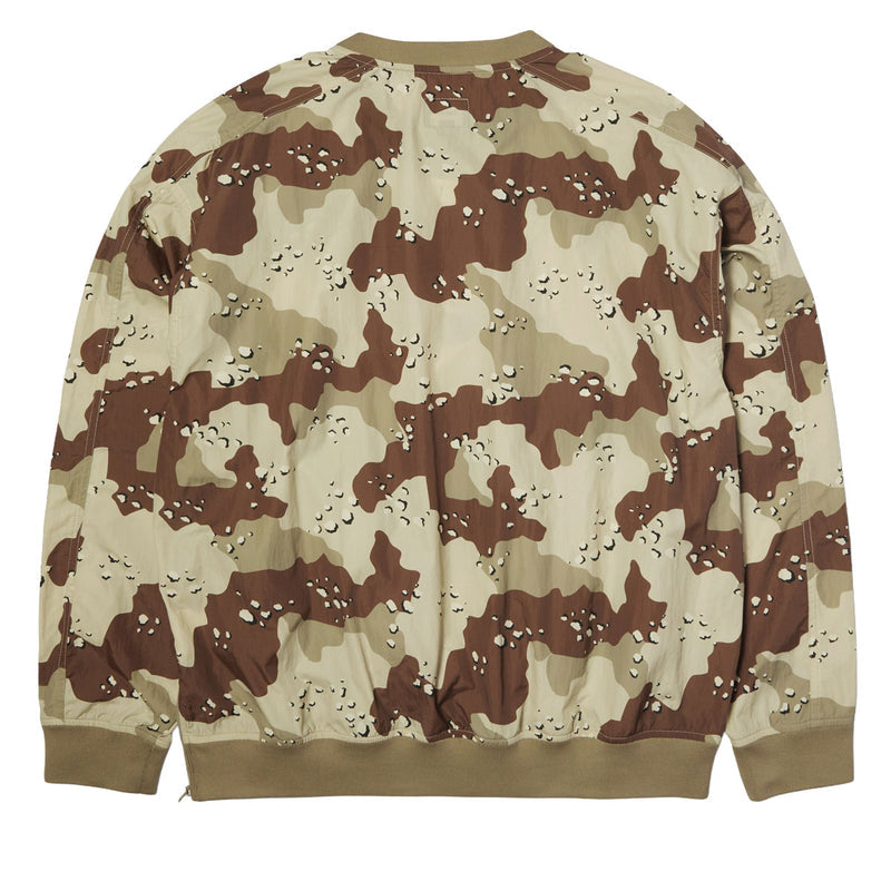 HUF 89 Pullover Camo Long Sleeve Wind Shirt - Brown