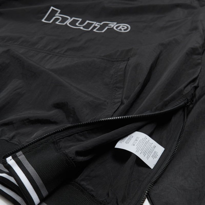 HUF 89 Pullover Long Sleeve Wind Shirt - Black