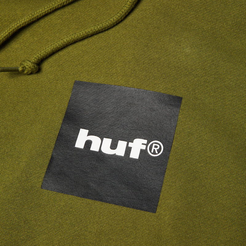 HUF Box Logo Hoodie - Olive/Black