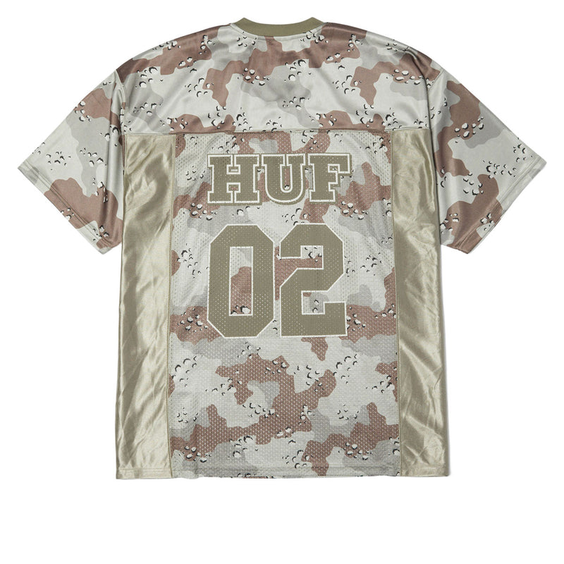HUF Camo Football Jersey - Brown