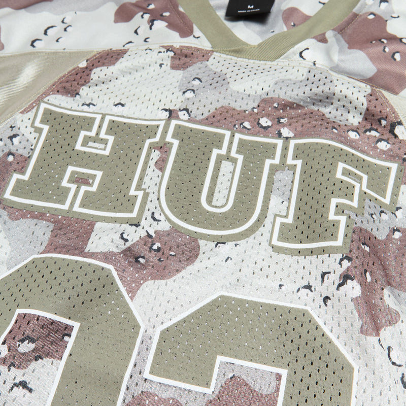 HUF Camo Football Jersey - Brown