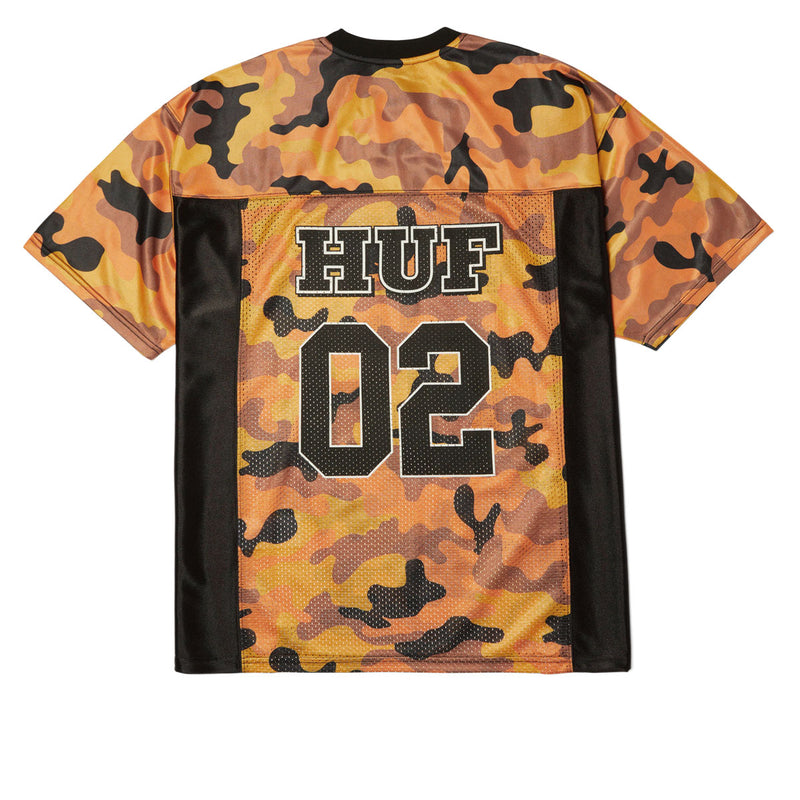 HUF Camo Football Jersey - Lava