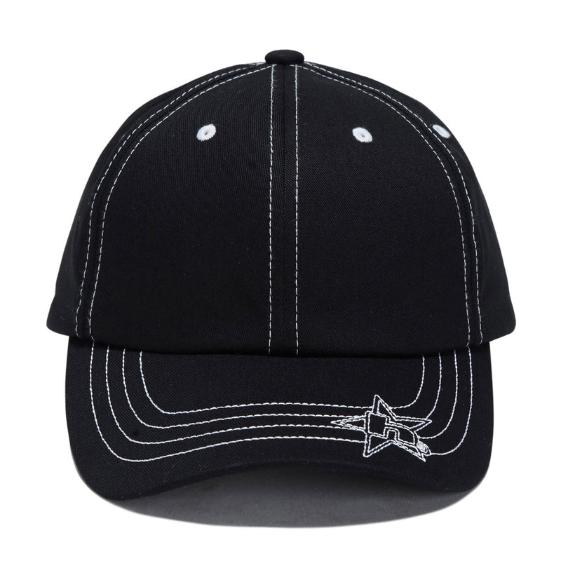HUF Contrast H Star Snapback Hat - Black