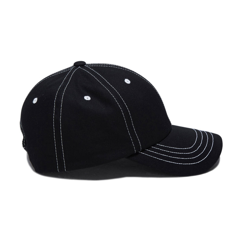 HUF Contrast H Star Snapback Hat - Black