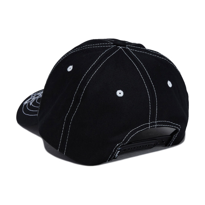 HUF Contrast H Star Snapback Hat - Black