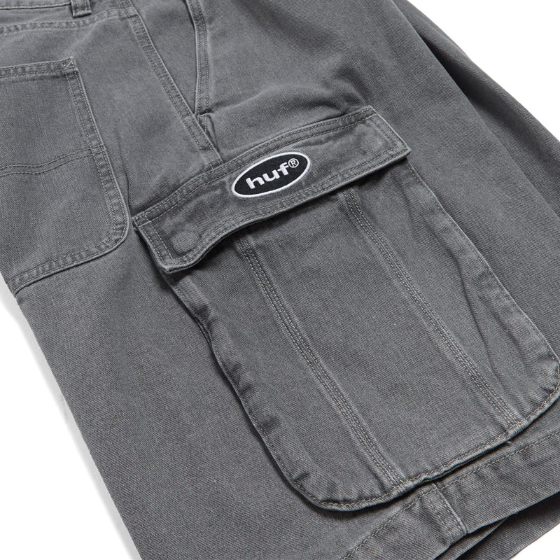 HUF Oval Denim Cargo Shorts - Frost Gray