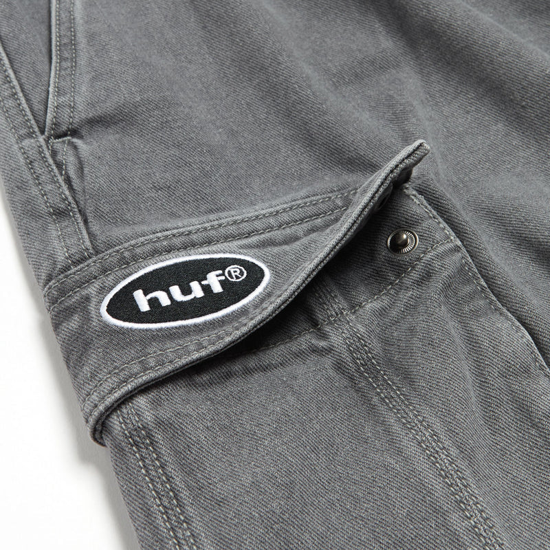 HUF Oval Denim Cargo Shorts - Frost Gray