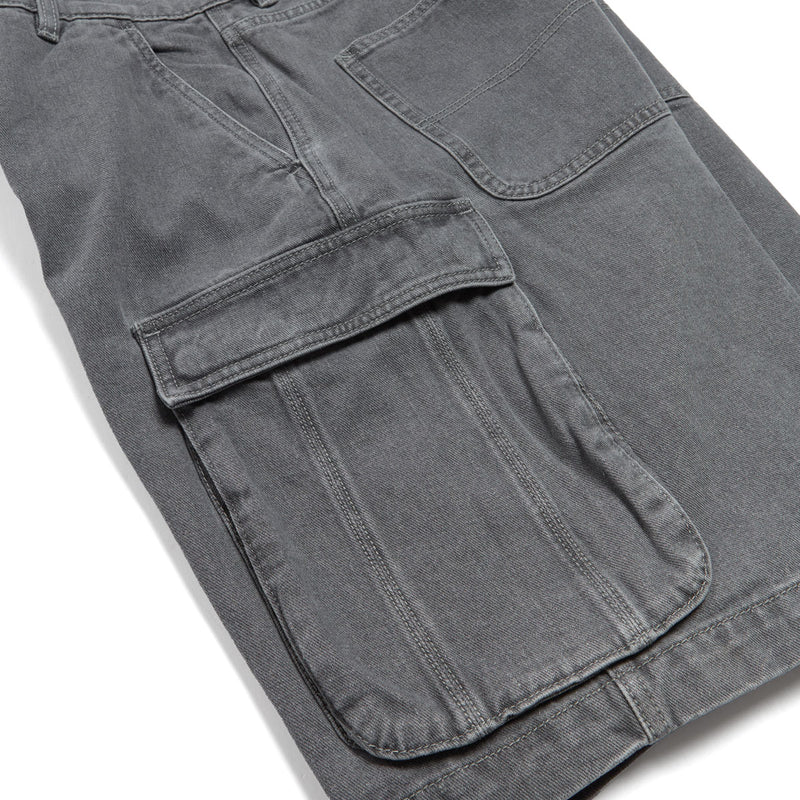 HUF Oval Denim Cargo Shorts - Frost Gray