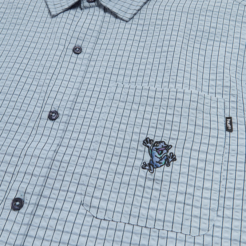 HUF Stuck On You Plaid Shirt - Ice Blue