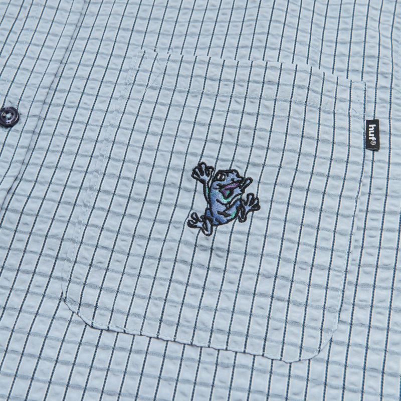 HUF Stuck On You Plaid Shirt - Ice Blue