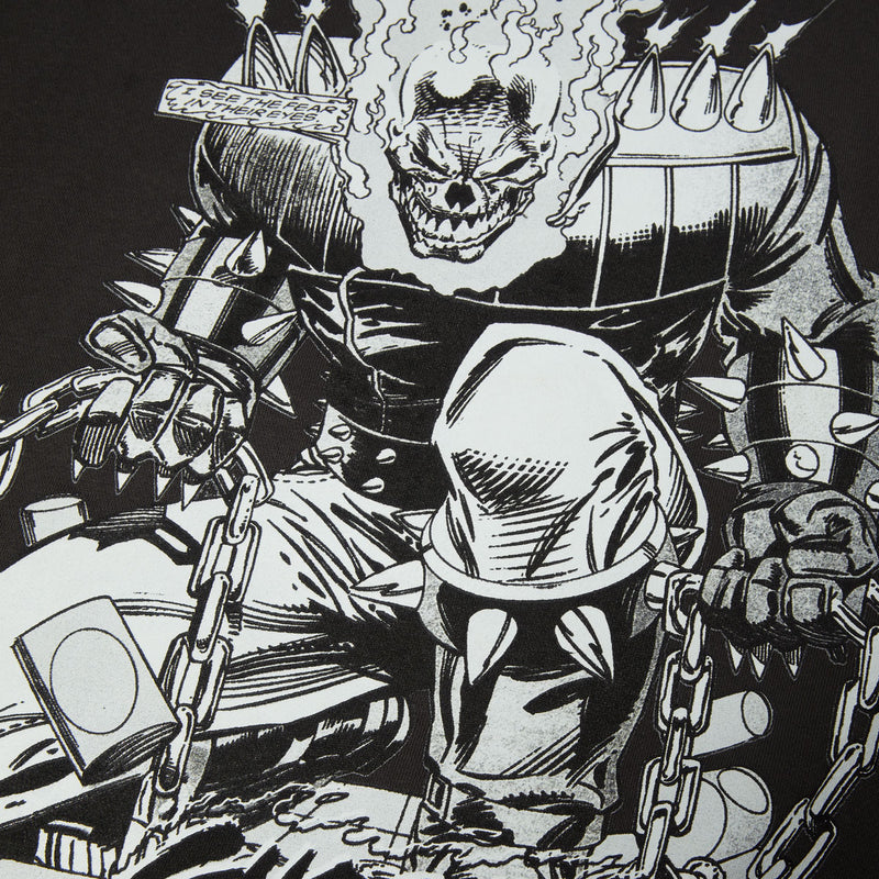 HUF x Marvel Ghost Rider Hoodie - Washed Black