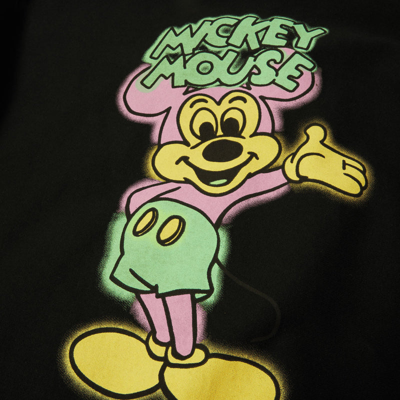 HUF x Mickey Mouse Spray Full Zip Hoodie - Black