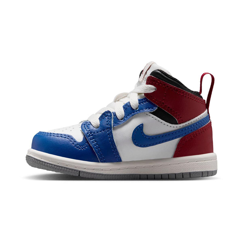 Jordan 1 Mid 'True Blue Varsity Red' Baby/Toddler Shoes