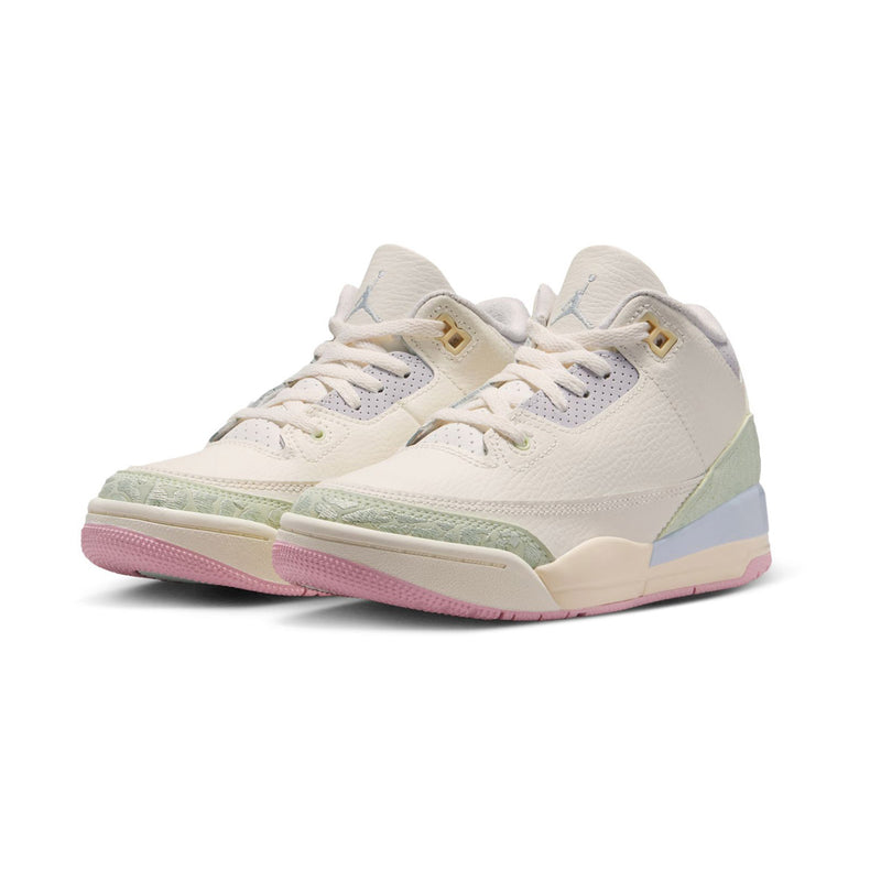Jordan 3 Retro 'Sail and Jade Aura' Little Kids' Shoes