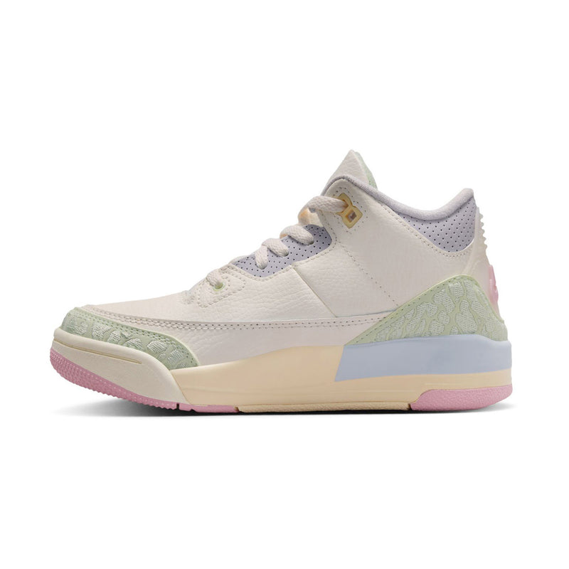 Jordan 3 Retro 'Sail and Jade Aura' Little Kids' Shoes