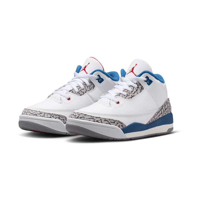 Jordan 3 Retro 'True Blue' Little Kids' Shoes