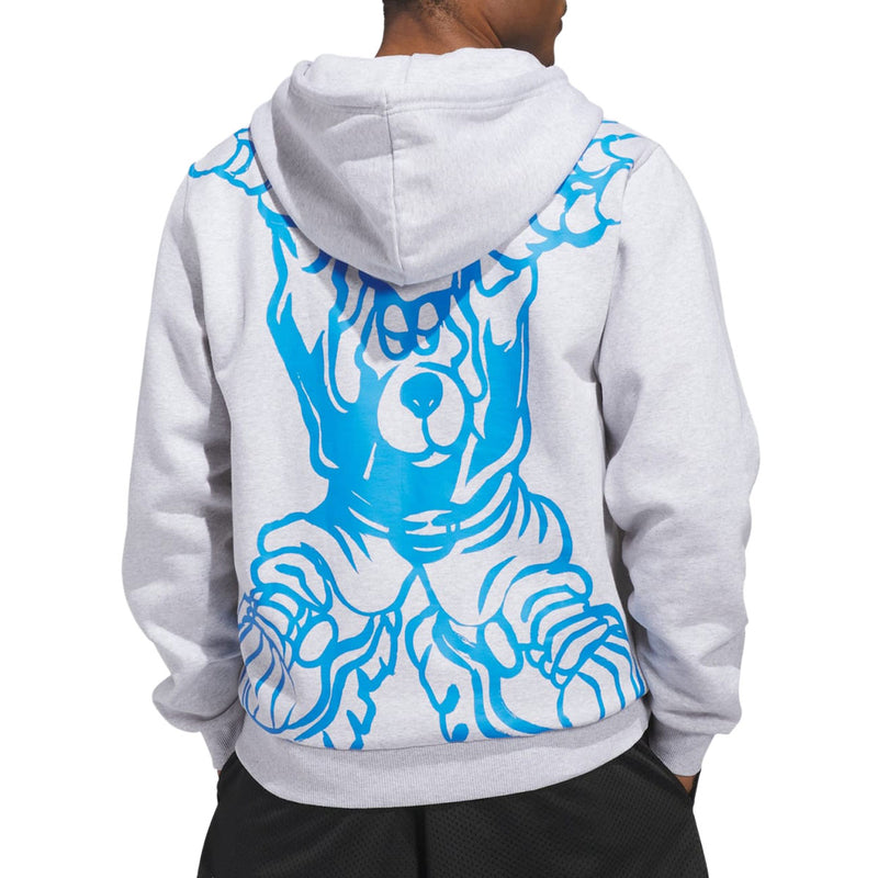 Kogan Hoodie - Light Grey Heather/Lucid Ray Blue