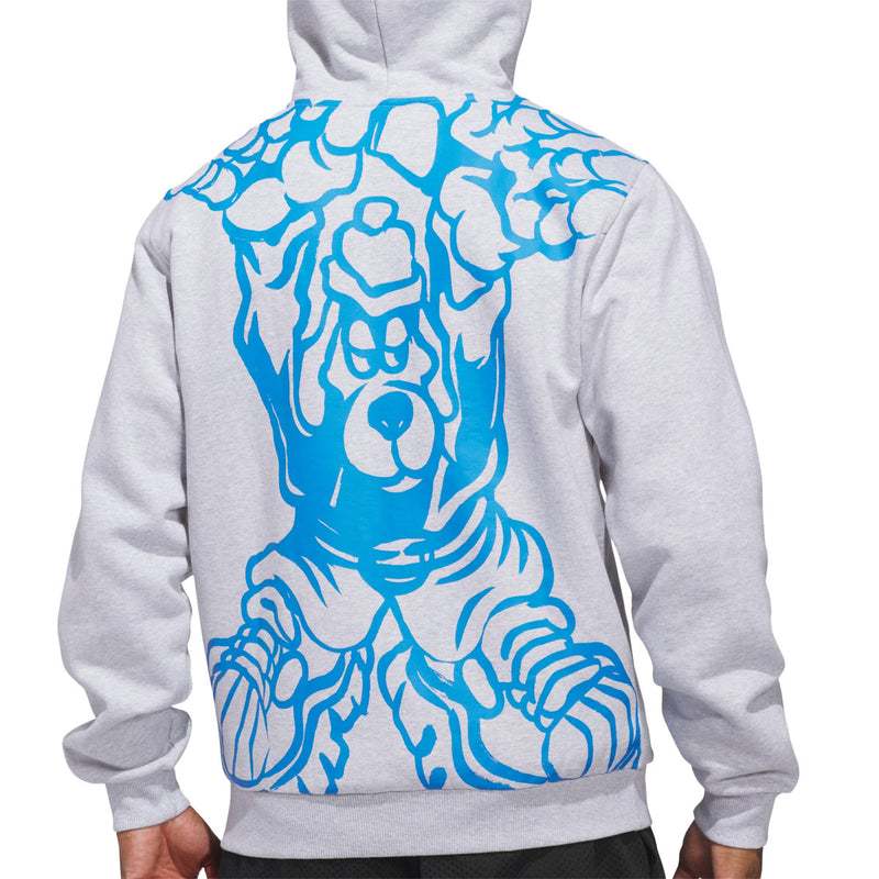 Kogan Hoodie - Light Grey Heather/Lucid Ray Blue
