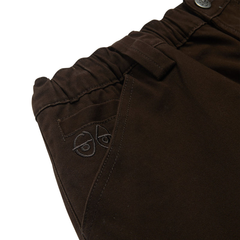 Krooked Eyes Twill Shorts - Brown
