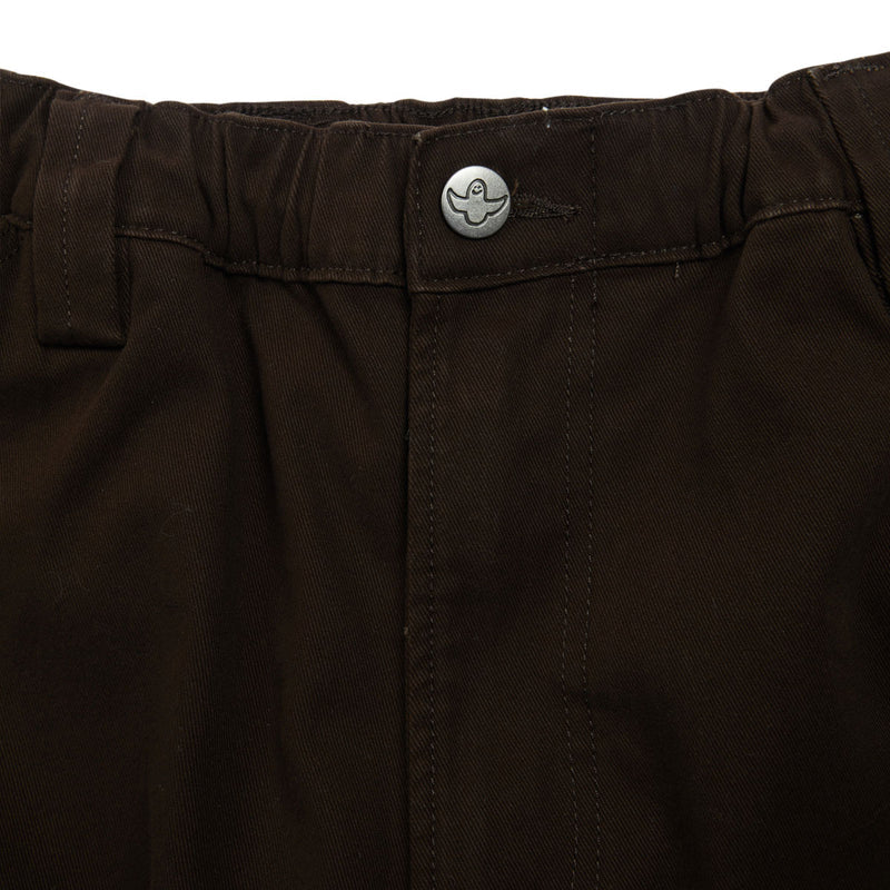 Krooked Eyes Twill Shorts - Brown