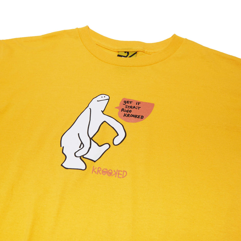Krooked Get It Strait T-Shirt - Gold/White/Black/Orange