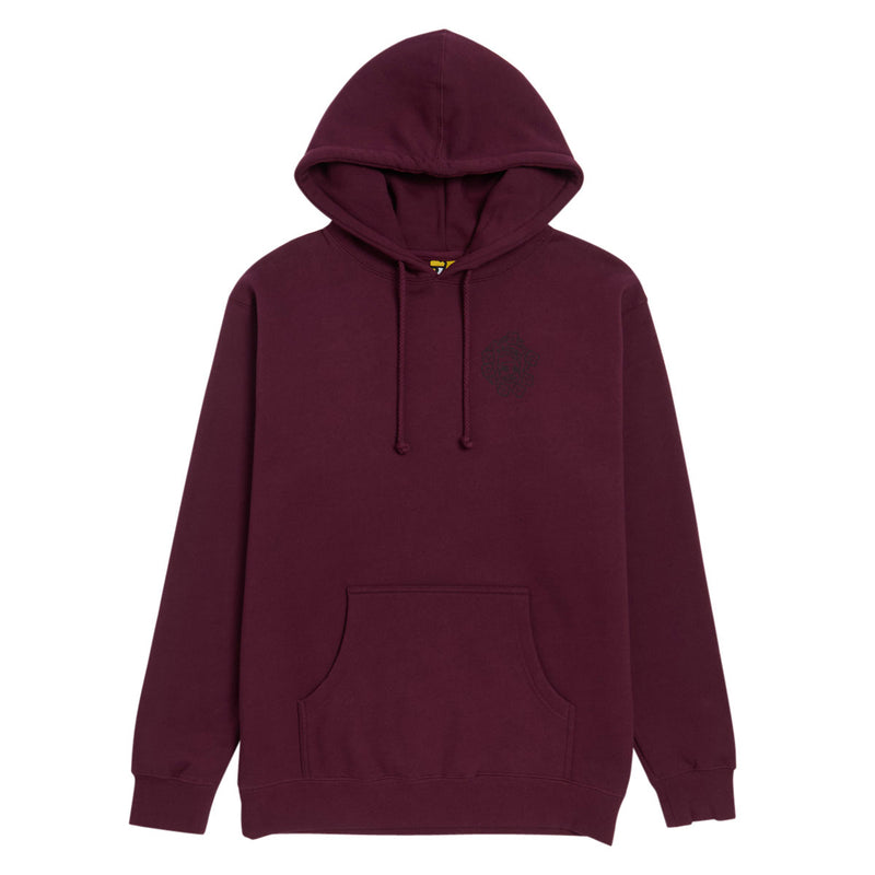 Krooked MG Hoodie - Maroon/Black/Multi Color