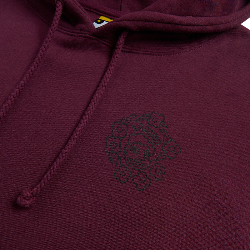 Krooked MG Hoodie - Maroon/Black/Multi Color