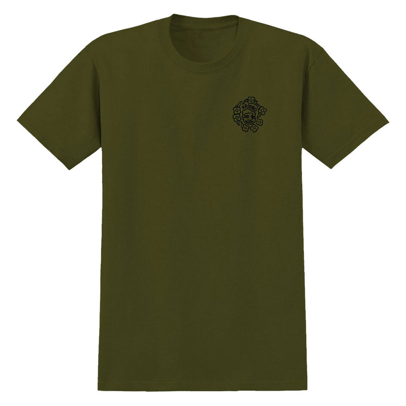 Krooked MG T-Shirt - Military Green/Black/Multi Color