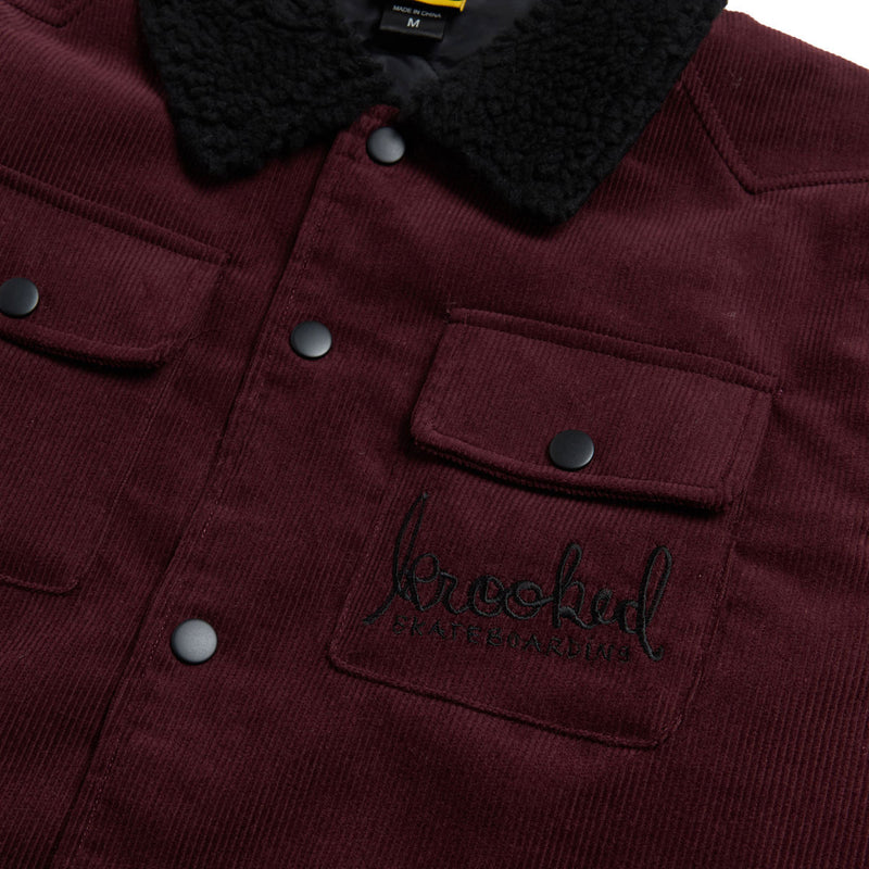 Krooked Skript Jacket - Burgundy