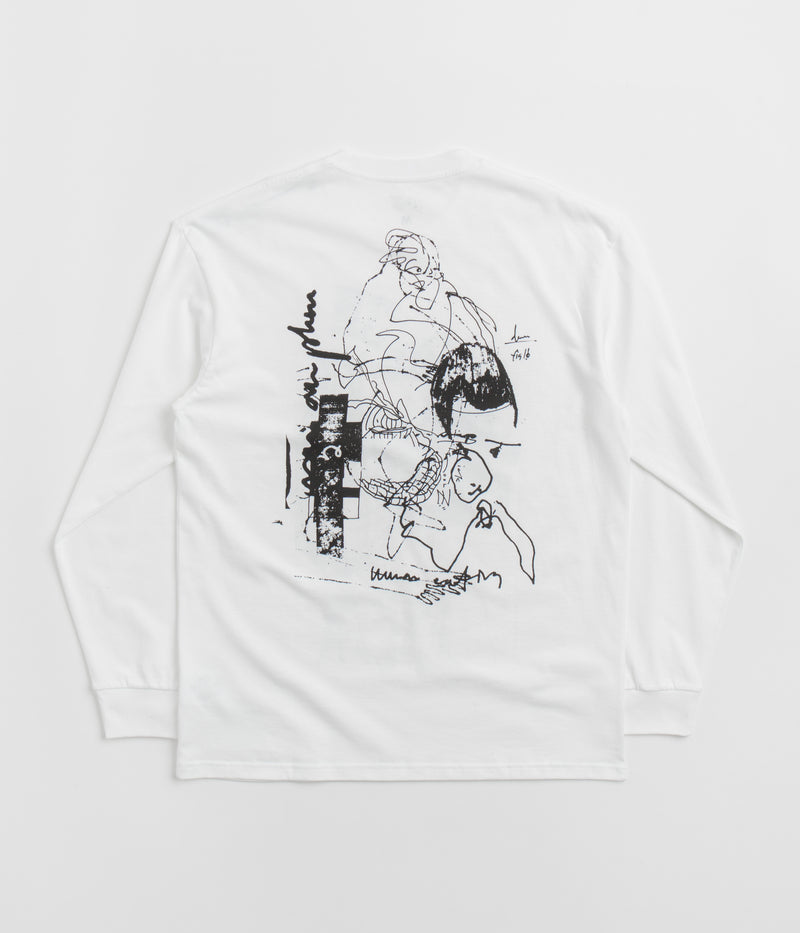 Last Resort AB Fig 16 Long Sleeve T-Shirt in White and Black